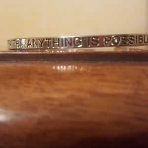 When you have faith inspiration sterling bracelet